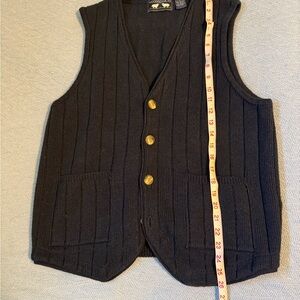 Navy Blue Woods & Gray 100% Cotton Knitted Men's Vest